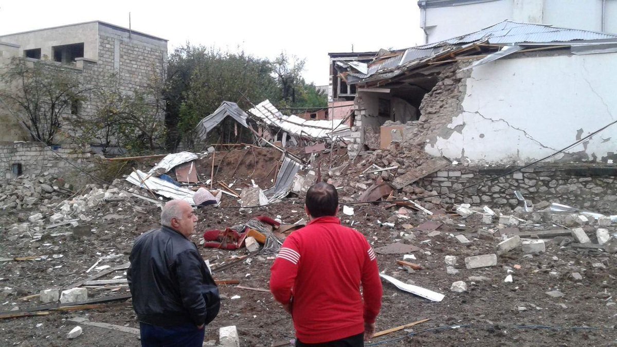 armembnl's tweet photo. During whole night capital of #Stepanakert was shelled by #Azerbaijan with different missiles, including cluster munitions. #StopAliyev https://t.co/qaA6ZRYZDS