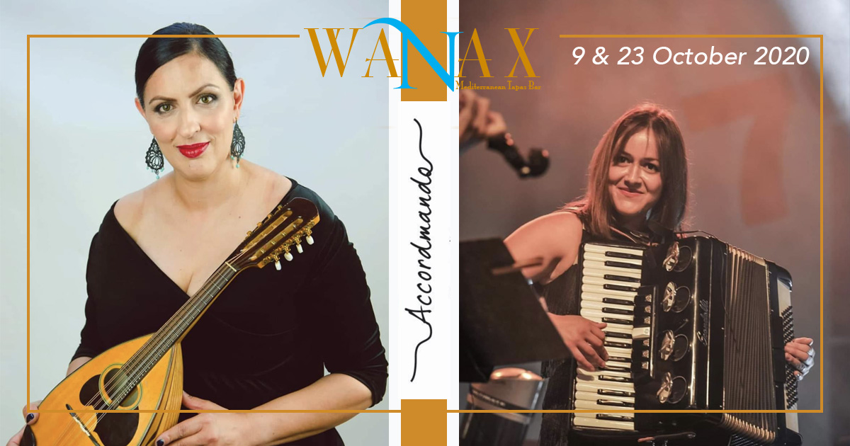 "Accordmando" tomorrow Night at <a href="/wanaxbar/">Wanaxbar</a> 
perfect marriage of #Mandolin &amp; #Accordion 
<a href="/GeorgiaKombou/">Georgia Kombou</a> &amp; Antigoni Kyriakidou
Tapas Food, Signature Cocktails &amp; High Quality Music
Reservations☎️25321000 <a href="/PoseidoniaH/">Poseidonia Hotel</a> 
<a href="/cyprusevents/">Cyprus Events</a> <a href="/visitcyprus/">VisitCyprus</a> <a href="/About_Limassol/">All About Limassol (Official)</a> <a href="/LimassolTourism/">Limassol Tourism</a>
