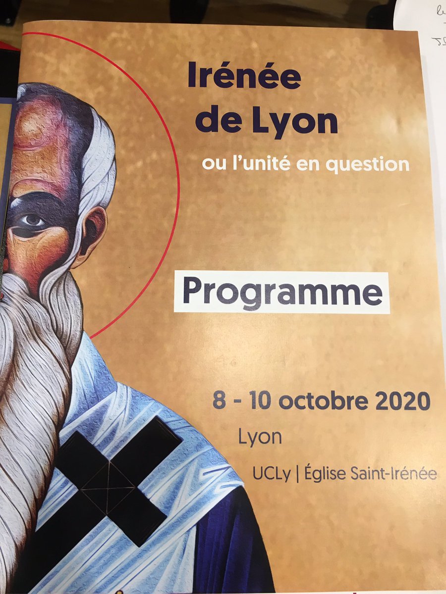 FTheologie's tweet photo. #colloqueIrenee 
« Irenee conseille de retrouver dans la Bible l’#unité menacée. Il n’y a pas d’unité sans #pluralité. Il milite pour que la diversité des 4 #evangiles soit respectée. 
« Un évangile a quadruple formes, maintenu par un même esprit », #MarieChaieb, @FTheologie https://t.co/9M3zlGz8Lq