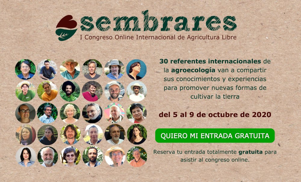 Carrocombate's tweet photo. Hoy, nuestras compañeras @BrendaChavez_ y @lauravilladiego participan en @Sembrares, el I Congreso Online de Agricultura Libre. 

Hablarán sobre la relación entre agricultura y consumo. 

Aún puedes inscribirte de forma gratuita y verlo

👉 Apúntate aquí: https://t.co/mv2Qe7LE7Z https://t.co/7UtHEDgEv5