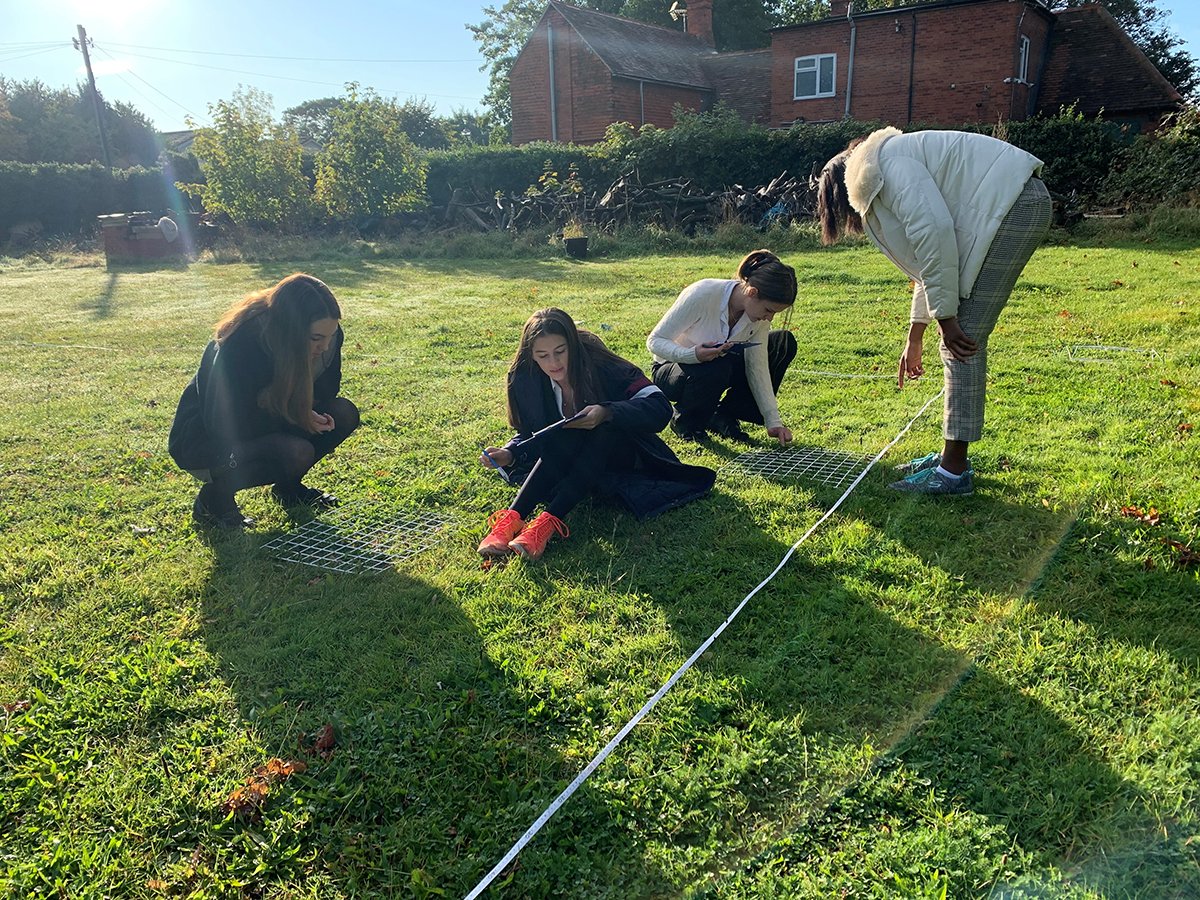 QASCaversham's tweet photo. 🌱🍃 Last week our #QASUpperSixth #QASBiology students undertook some ecology sampling, investigating biodiversity in different areas of the school site 🍃🌱 #QASSixthForm #GirlsInSTEM #WomenInSTEM #QASScience https://t.co/KyzkkTSIV4