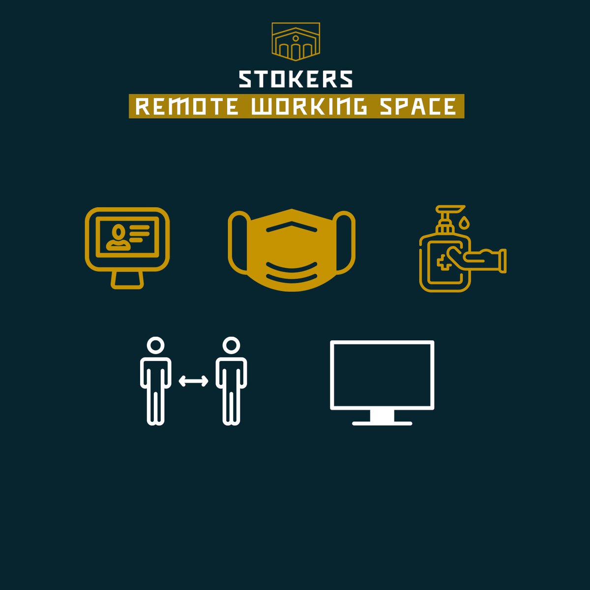 StokersAntwerp's tweet photo. Opnieuw andere coronamaatregelen...maar één richtlijn blijft wel identiek: die van het #remoteworking. En laat dat nu toevallig onze sterkte zijn 🔥! 

STOKERS, je nieuwe thuis(werk)haven. https://t.co/VlFnC7LHc2