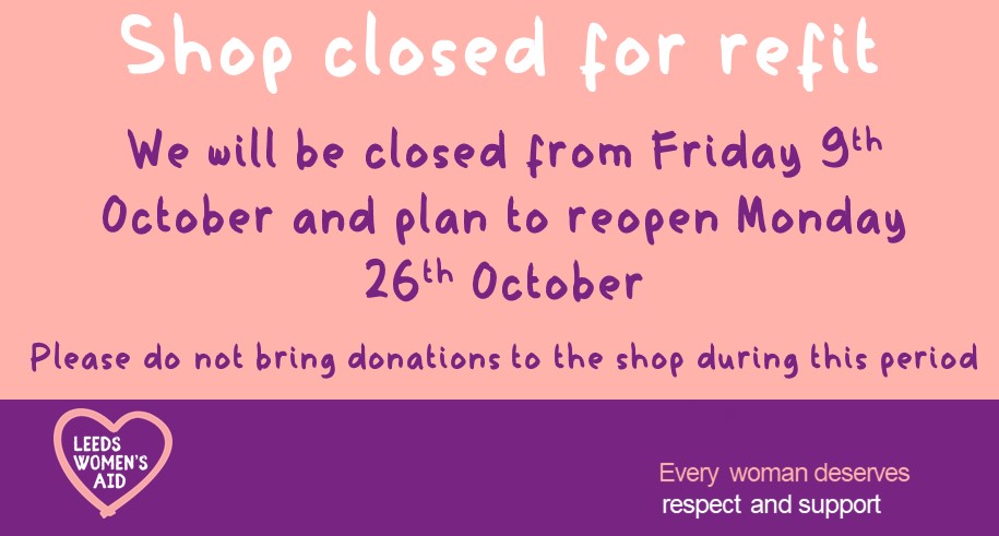 LWA_CharityShop's tweet image. Today is our last day or trading before we close for a scheduled shop refit. All ladies and gents clothing and accessories are available for just £1 an item. @leedswomensaid #shoprefit #sale