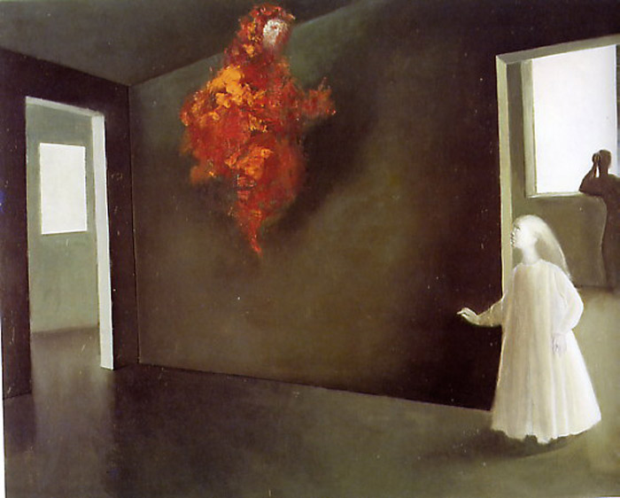 I imagine these three apparitions hang out with Goya's apparition. 1. 'The Apparition' by Gustave Moreau 2. 'The Red Vision' by Leonore Fini