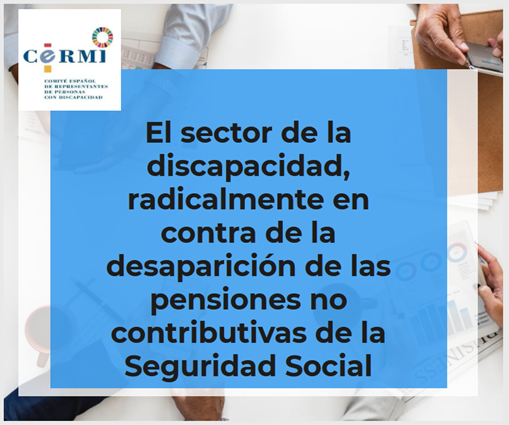 El sector de la #discapacidad, radicalmente en contra de la desaparición de las pensiones no contributivas de la Seguridad Social cermi.es/es/actualidad/… vía @Cermi_Estatal