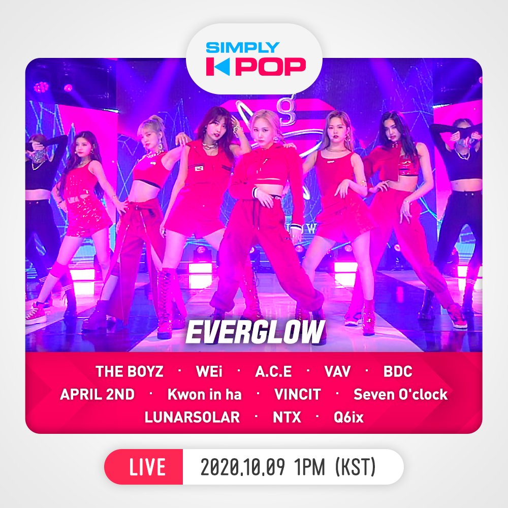 arirangworld's tweet photo. Simply K-Pop Ep.435 Preview🌈
Have some fun Friday✨ with #SimplyKpop
#THEBOYZ #WEi #EVERGLOW #ACE #VAV #BDC #APRIL2ND #Kwoninha #VINCIT #SevenOclock #LUNARSOLAR #NTX #Q6ix #Kpop https://t.co/TH9FrWwHlg