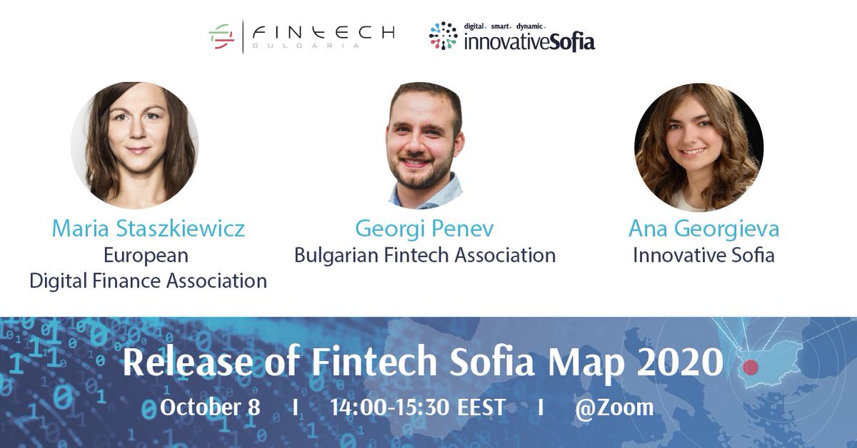 InnovativeSofia's tweet photo. Join us today for the Official Release Of Sofia Fintech Mapping 2020! Sign up now - https://t.co/dlyxxpnFrN
#fintechsofia #sofia #fintechbulgaria #fintecheurope #mapping #future #finance #webinar #SEE #region https://t.co/WxwWLmu0H1