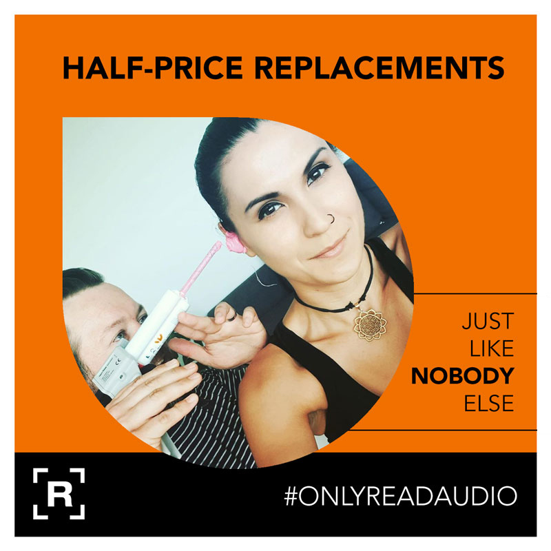ReadAudio's tweet image. If some thieving oik should make off with your spangly new in-ears it's a bit of a cheek for us to charge you full price all over again. So we don’t. Replace anything you’ve bought from Read Audio in the last four years for half-price, just like nobody else.

#OnlyReadAudio