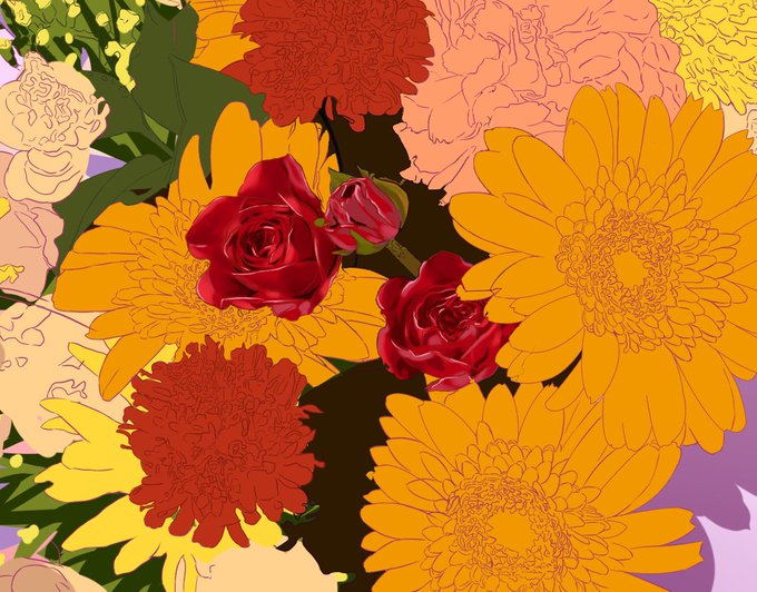 花描いてるけど難しい
イラストに花入れてる人凄いって思う 