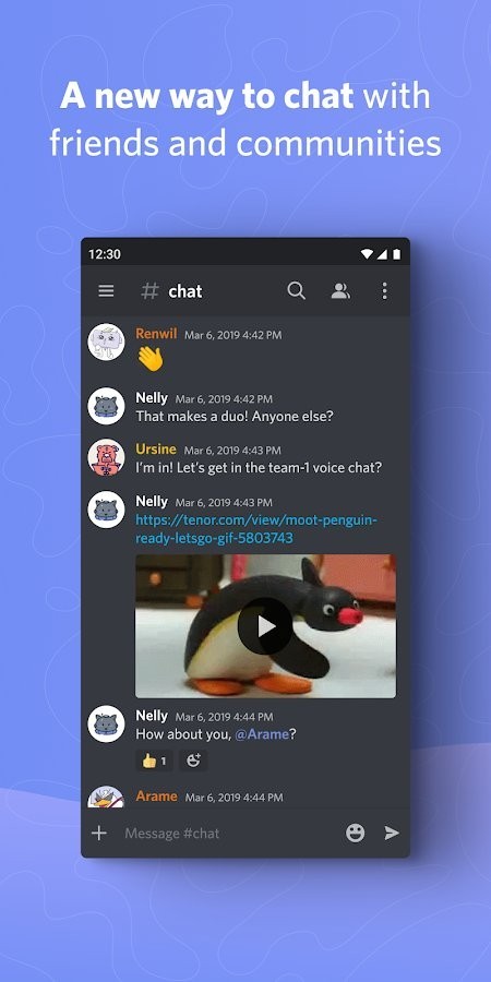 go_pda's tweet photo. Discord - Chat for Gamers v40.8: Discord - Chat for Gamers – чат-приложение на андроид, с текстовыми и голосовыми сообщениями для геймеров. Благодаря это https://t.co/ozKBIytNNf https://t.co/taEC2KPDwe
