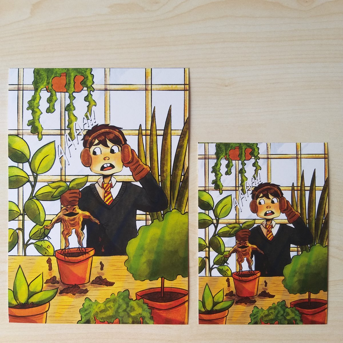 Deniz On Twitter Excited To Share The Latest Addition To My Etsy Shop Screaming Mandrake And Neville Longbottom Harry Potter Fanart Art Print Https T Co Rjivdb77nd Fantasyscifi Harrypotter Neville Nevillelongbotom Mandrake Plant
