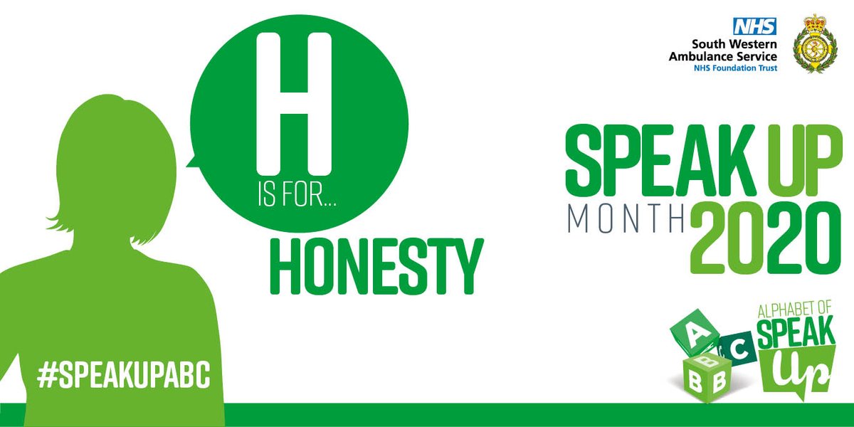 Day 8. Be honest if something is wrong and speak up. Let's try to fix it. Be honest about what you need, what can and can't be done.  Honesty is not just about truth but being real too. @NatGuardianFTSU  @Somerset_SWASFT @Glos_SWASFT  @NE_Devon_Swasft @BNSSG_SWASFT @Wilts_SWASFT