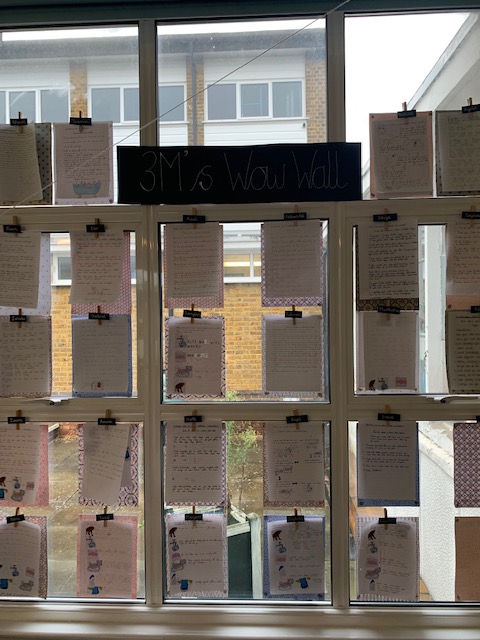 MountStewartSch's tweet photo. 3M are so proud of their instruction writing on "How to Wash a Sabre Tooth Tiger" that they published it onto their wow wall! They developed their ideas from the book "How To Wash a Woolly Mammoth" and love seeing their hard work on display! #TMSS3M https://t.co/qGvY5KXAVj