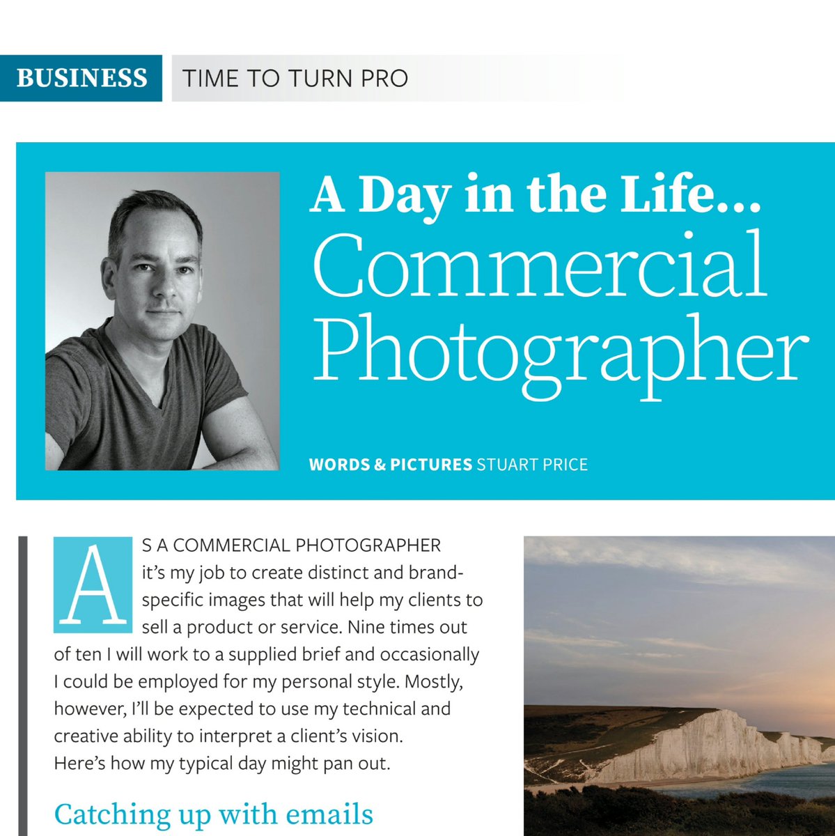 stuartprice's tweet photo. Amazing to be featured in @pro_photo_mag this month and in association with a fellow Brighton resident @mpbcom

I consider myself very lucky to have spend 20+ years shooting for some great Clients.

If you've ever wondered what I do all day... https://t.co/WMCx8SfK2R