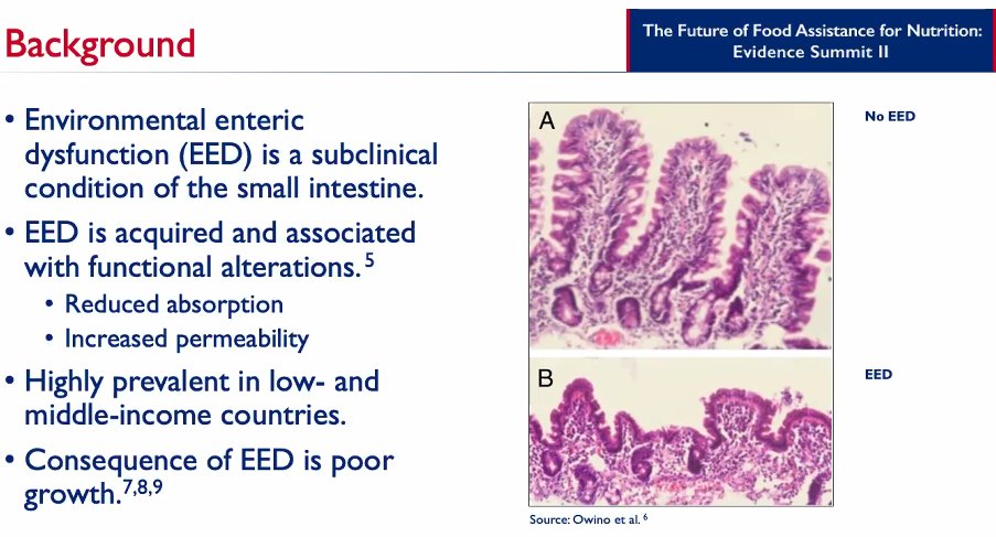 FoodNutSecurity's tweet photo. #EED deserves to be a trending hashtag! --Environmental Enteric Dysfunction-- #DrAkritiSingh #evidence4nutrition2 @FoodAidQuality https://t.co/v66i9FiGUz