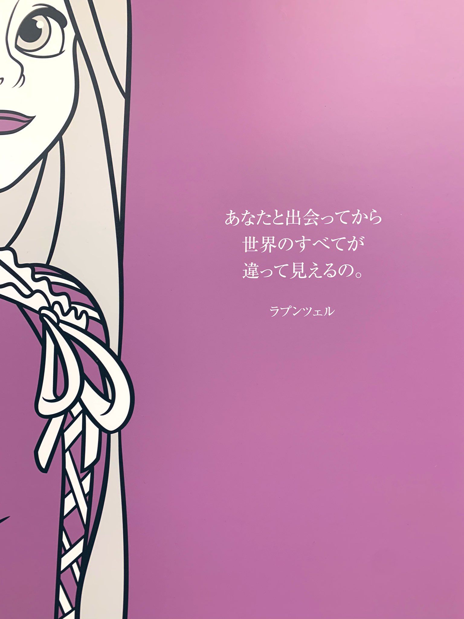Maa 今回の催事のラプンツェルの作画が凛々しいのとキャッチコピーが素敵すぎて思わず記念写真を撮ってしまった ディズニープリンセスパーティーモーメント 西武池袋 T Co Ugicqj0nu5 Twitter