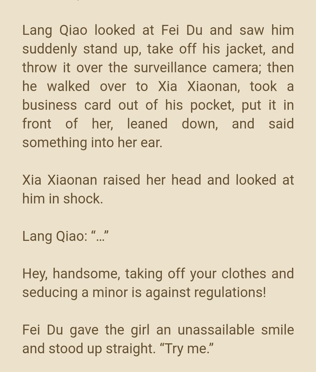 I& #39;m curious, what fei du said to her?