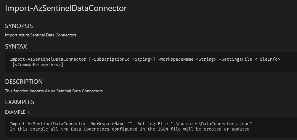 PKhabazi's tweet image. Almost ready to release, the new &quot;Import-AzSentinelDataConnector&quot; in #AzSentinel. currently supporting #AzureSecurityCenter, #AzureActivityLog and #ThreatIntelligenceTaxii in #AzureSentinel. Now we can speed it up and onboard more data connectors :D