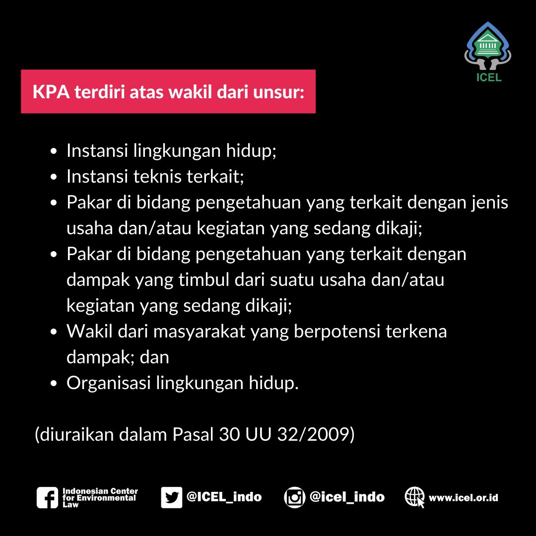 Sobat Ecojustice!

Tahukan kamu, berdasarkan pemantauan ICEL pada sidang panja, Komisi Penilai Amdal dihapuskan dan digantikan oleh Lembaga Uji Kelayakan Pemerintah Pusat.

#UUCiptaKerja #ecojustice #omnibuslaw