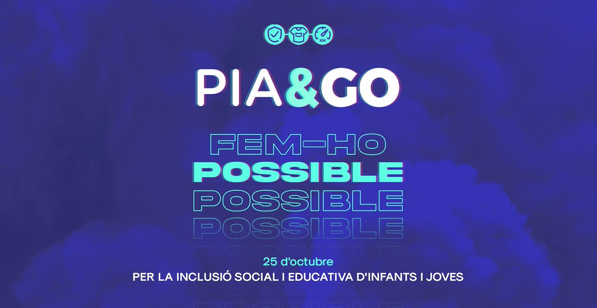 epnsdiputacio's tweet image. Torna la #piaandgo la cursa solidària d&apos; @escolapiacat per  la inclusió social i educativa d&apos;infants i joves.

El 25 d&apos;octubre suma tants km com puguis🚶 🛼 🏃‍♀️🚲

Més info a ➡️ piaandgo.escolapia.cat

APUNTA&apos;T ‼️