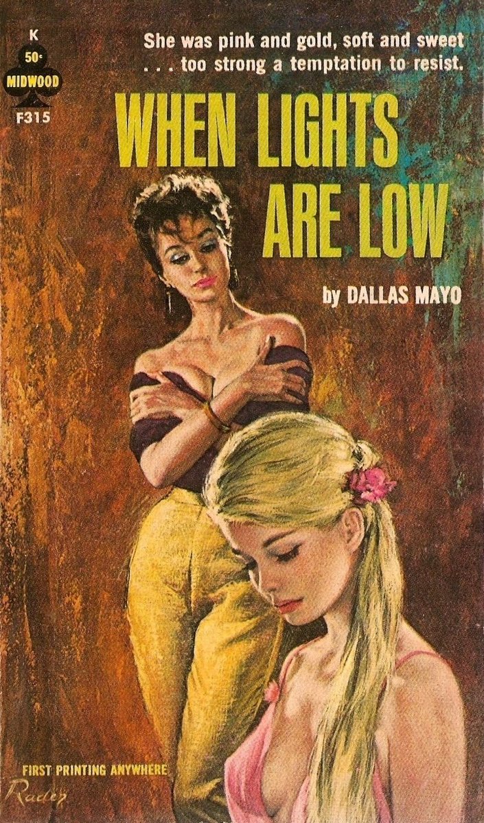 Whilst some lesbian pulps were written by lesbian writers, the bulk of the genre was produced by men - often using female pen names. Generally these were 'Lesploitation' novels: high on sex, low on story and aimed at males.