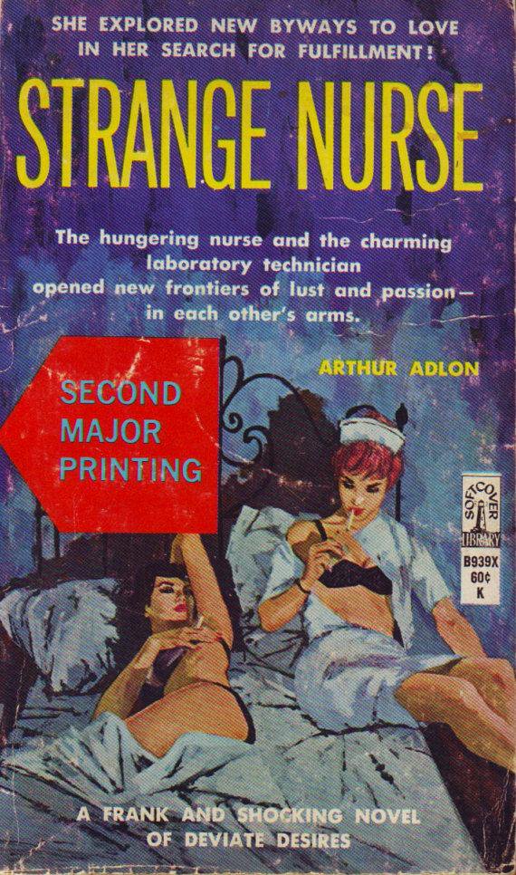 The cover blurb and titles also suggested faux-sympathy with the lesbian 'dilemma': a demi-monde, a soft sin, unnatural but irresistible hungers and desires. All this was aimed at men - curiosity and titilation in equal measure.