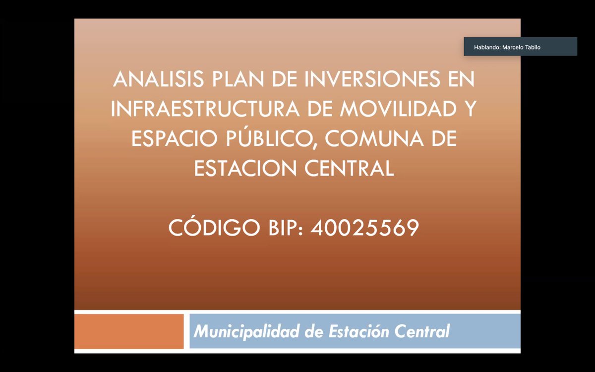 COREsantiago's tweet photo. [AHORA] Comisión de Ordenamiento Territorial, presidida por @Car_escobar, analiza presentación de proyecto respecto a "Plan de Inversiones en Infraestructura y Espacio Público" para #EstaciónCentral, junto a alcalde @RodrigoDelgadoM y @muniecentral 
#teletrabajo 
#CoreTeCuida https://t.co/1O9XPYRHEt