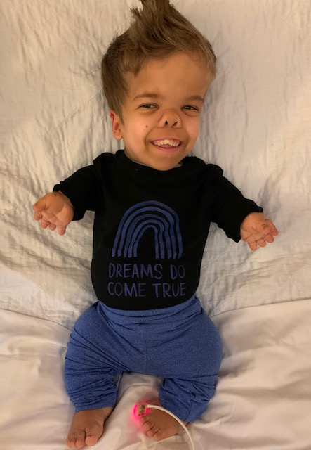 Charlie, 10, has Thanatophoric #Dysplasia, a form of #dwarfism. He's needed a tracheostomy, ventilator, and a few other interventions along with way. At 8yo, he came off the ventilator, and he's now breathing completely on his own! Learn more at liebertpub.com/doi/full/10.10….