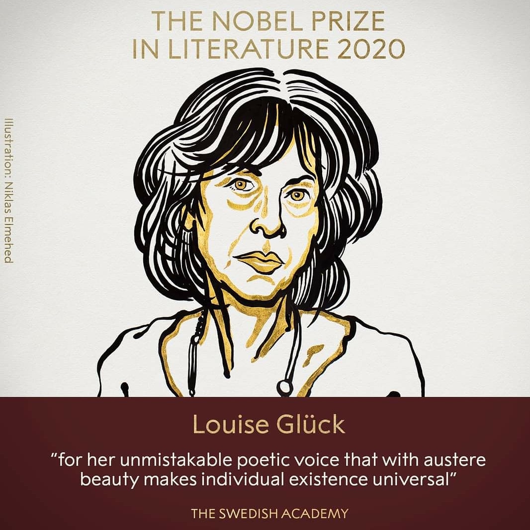 LatAmLitToday's tweet photo. La ganadora del @NobelPrize de literatura Louise Glück ha sido traducida por la venezolana Beverly Pérez Rego @Bee_Antelope, a quien hemos tenido el honor de publicar en nuestra revista @LatAmLitToday / #InternationalWritingProgram @uiowa https://t.co/8cYEURIqdh