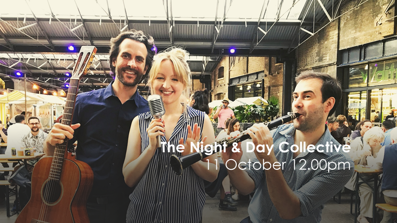 Riverhousebarn's tweet photo. This Sunday - #livejazz at lunchtime with The Night &amp; Day Collective - Vintage Jazz/Parisian Swing influenced musicians performing hits from the 1920s/30s and 40s!

https://t.co/WxlFWuUQaG

#livemusic #waltononthames #surrey #jazz #swing #makethemusichappen #sociallydistanced https://t.co/YOIg4PI7Vd