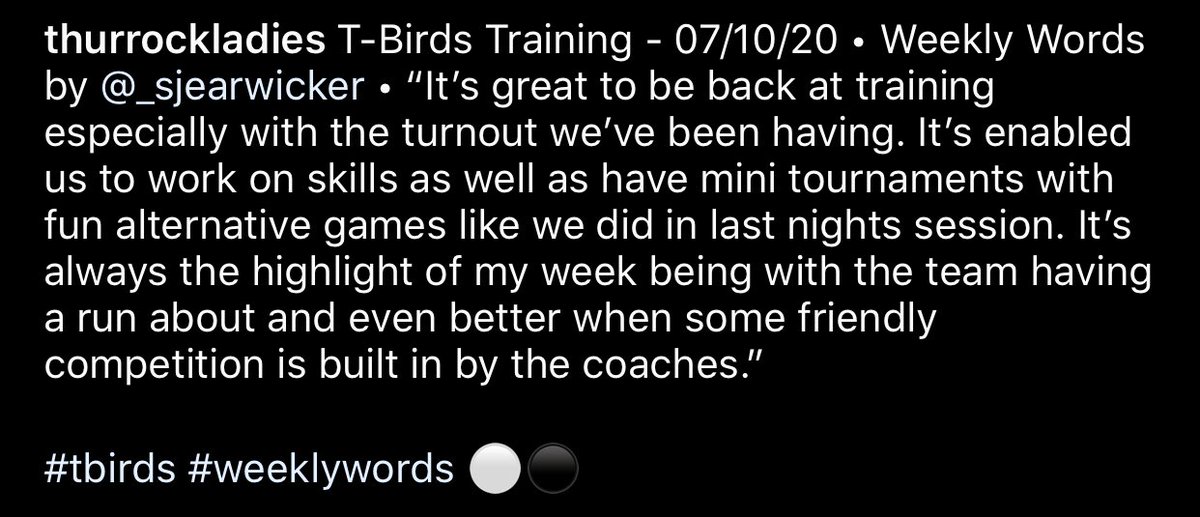 thurrockladies's tweet image. #tbirds #weeklywords ⚪️⚫️