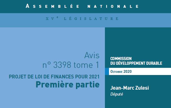 AN_DevDur's tweet photo. L'avis, fait au nom de la commission #DevDurAn, sur la première partie du projet de loi de finances par @jmzulesi est en ligne : https://t.co/564ytxkWzS
#DirectAN #PLF2021 https://t.co/nv8WpjQNXY