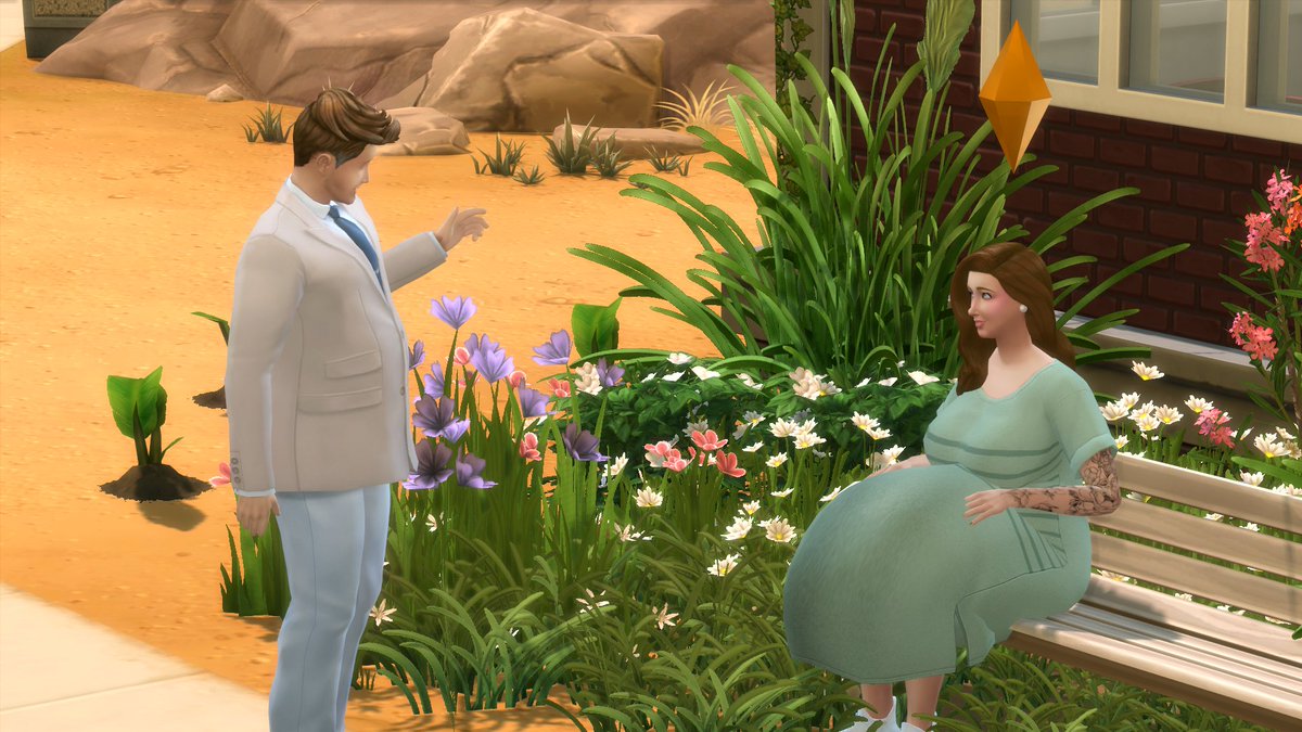 She went into labor while woohoo-ing with the next baby daddy whom she literally just met. Like a Sim hour prior.  Wanted to make sure they were woohoo-compatible to reduce the time between 11 and 12. I also found out that you can discover if a Sim is an  when you woohoo.