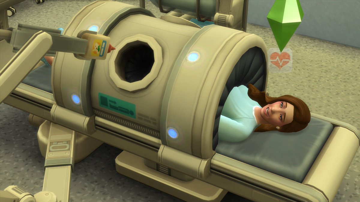The first photo shows her in the weird operating machine thingy wondering wth is happening. And in the second photo, you can see her contemplating her life decisions and regretting the  #100babychallenge. But hooray, she birthed another baby girl. 