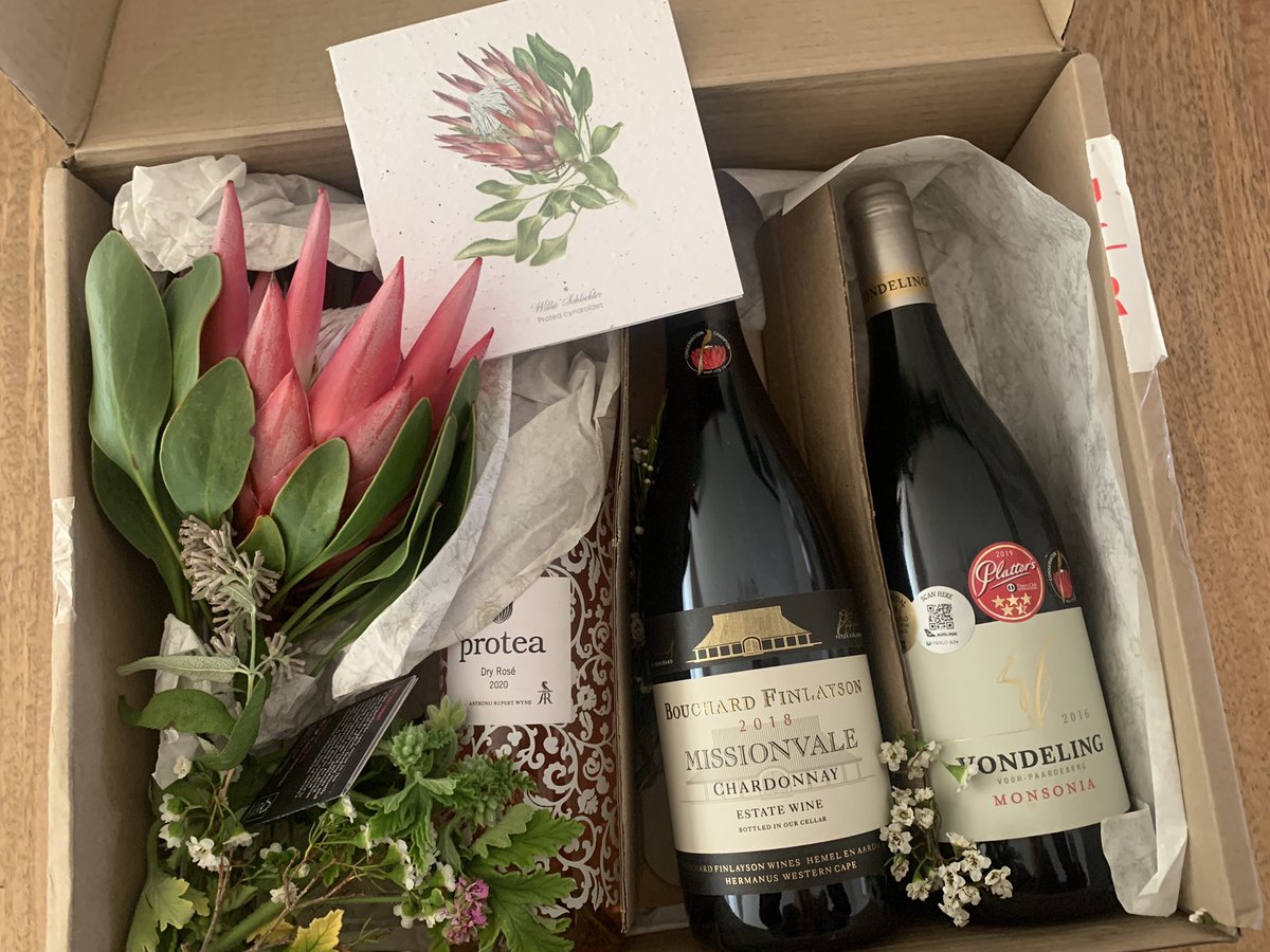 What a joyful delivery; celebrating two of South Africa’s treasures, our incredible biodiversity - and our wine!  🇿🇦 🍷 🍃