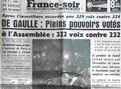 14/ Le général de Gaulle de retour au pouvoir en juin 1958, a une position ambiguë envers Euratom qu’il souhaite, selon ses propos, « chloroformer» . Néanmoins, De Gaulle s’intéresse à l’uranium enrichi que les USA ne souhaitent livrer qu’en passant par l’Euratom…