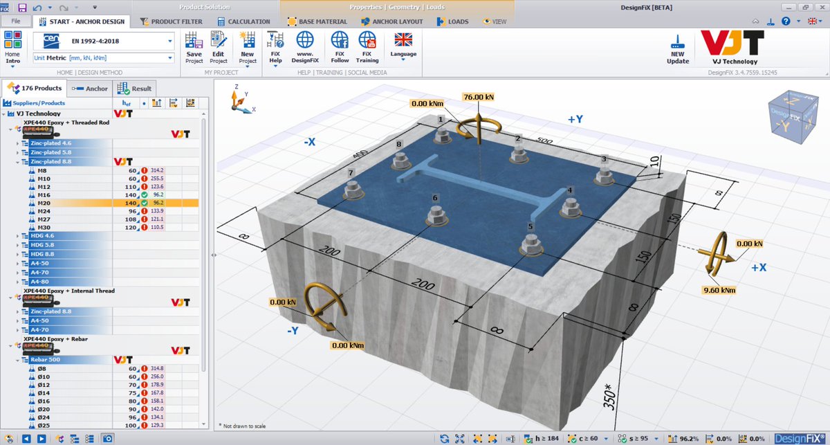 XPE440 - The new ultimate performing epoxy injection mortar!  Anchors are designed according to the new EN 1992-4 standard (Eurocode 2 Part 4) for maximum safety &amp; efficiency &amp; are assessed for a working life of 100 years.  
Find out more bit.ly/2SEm8lb
 #weareVJT