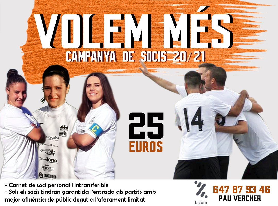 ⚪⚫ CAMPANYA DE SOCIS 2️⃣0️⃣-2️⃣1️⃣

Enguany, és més important que mai ser soci!

SOM BENI! I VOLEM MÉS! 💪💪💪