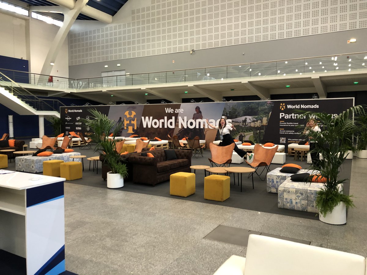 The halcyon days of the Business Lounge @ WYSTC Lisbon 2019. Models supplied by <a href="/WYSETC/">WYSE Travel Confederation</a> #WYSTC #youthtravel #B2B #TBT