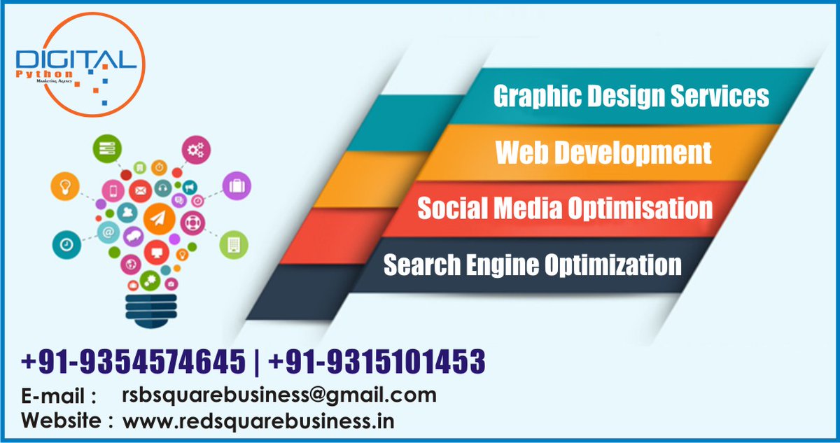 Digitalpython1's tweet photo. We provide Industry Best #DigitalMarketingServices in all across the India .
#DigitalMarketing #digitalpython #graphicdesign #webdevelopment #smo #SEO #startups
For more details :
π: +91-8375895331
π§ : redsquarebusiness@gmail.com
π : https://t.co/1iJ9HoXTK8 https://t.co/TDMhYOUrj7