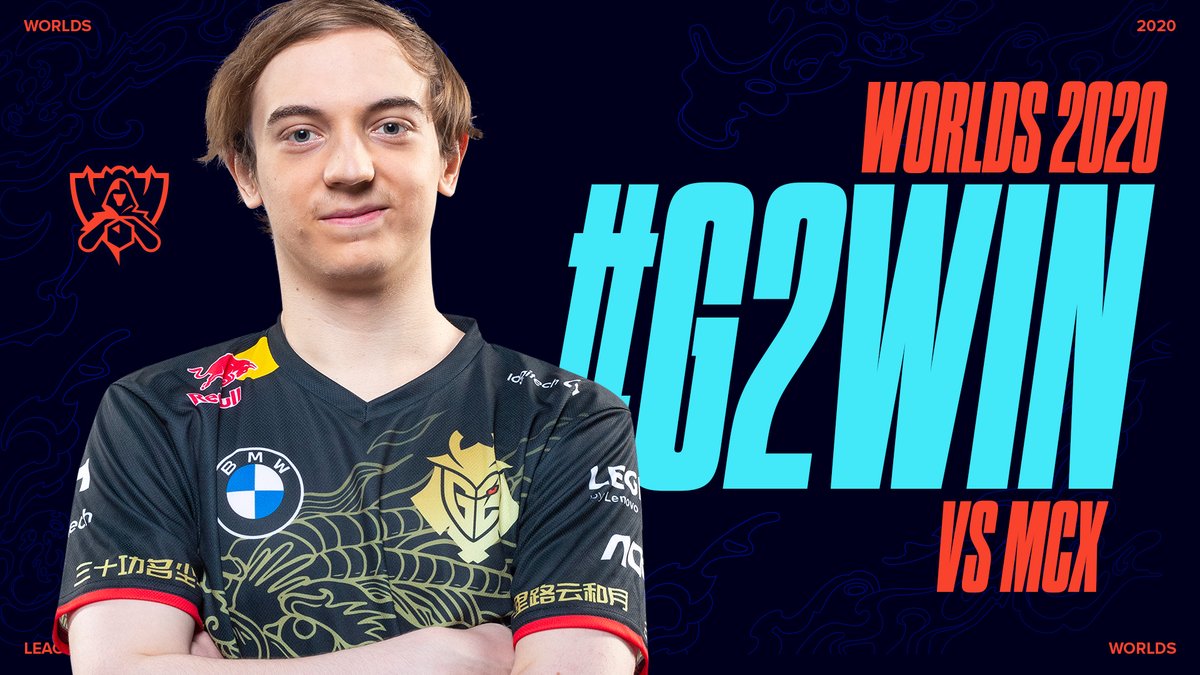 lolesports's tweet photo. .@G2esports secure a spot in the #Worlds2020 Quarterfinals! https://t.co/M2eQNrx1f0