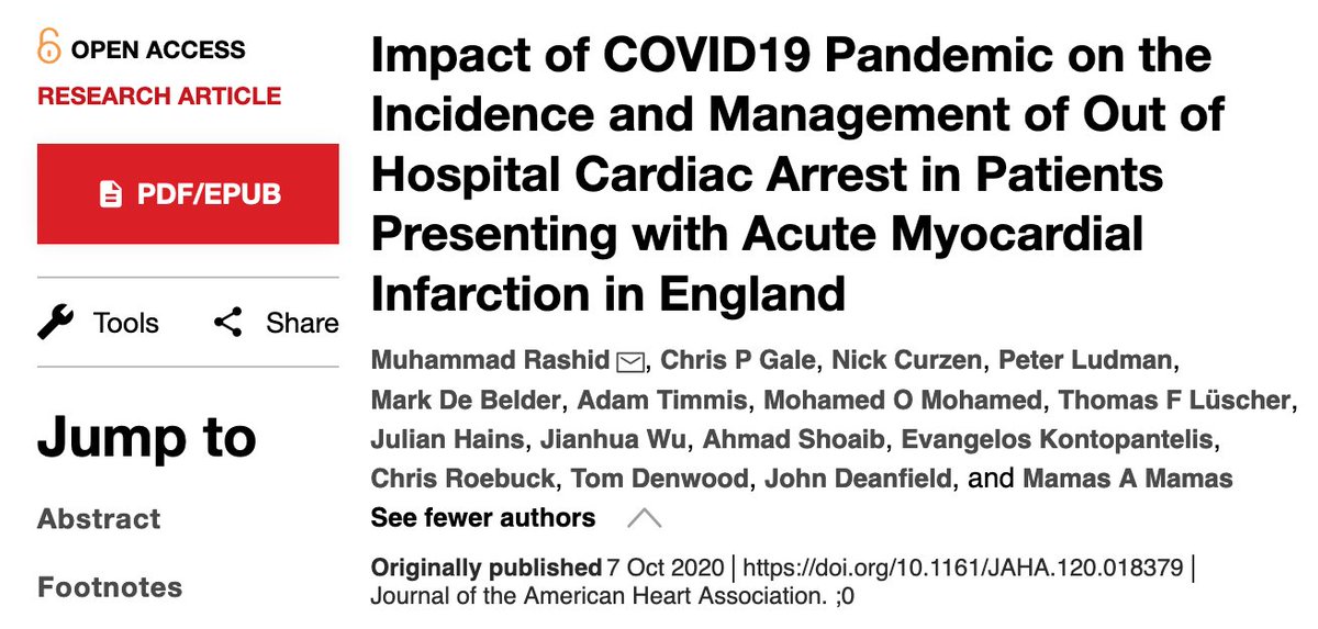 Mamas Mamas On Twitter 1 Our Uk Ohca Analysis Led By Drrashid05 Published Today Https T Co 2az4vsdfqh Ohca Presentation In Acs Has From 3 6 To 5 6 During Covid Covid Ohca Pts Older Bame
