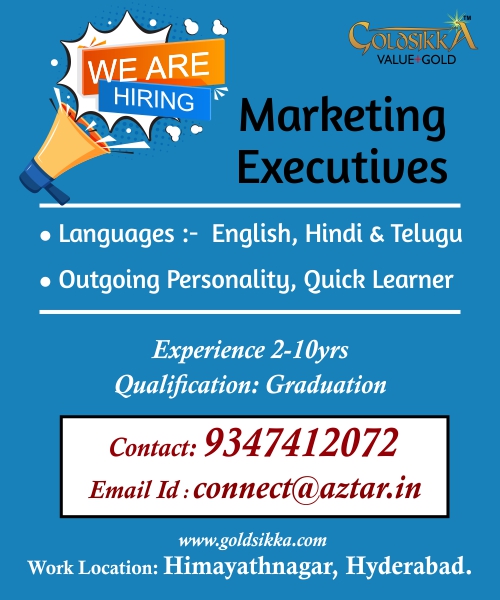 Fathima45759186's tweet photo. #jobsinhyderabad
#marketingexecutive
#jobingoldsikkajewelslimited
#vacanciesinhyderabad https://t.co/CoFxZMOEmd