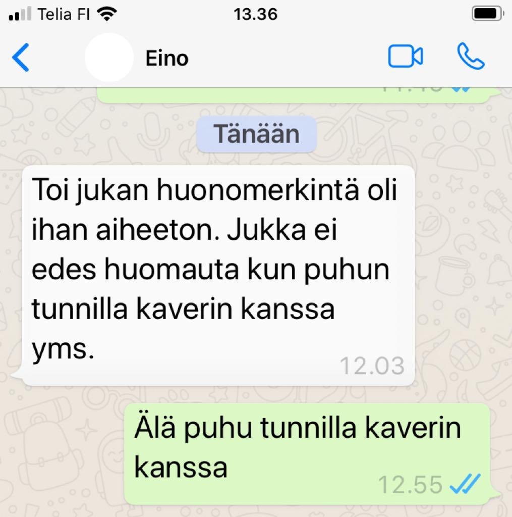 Nuorimmaisen mielestä huomautus Wilmassa on aiheeton jos opettaja ei ole tunnilla huomauttanut asiasta oppilaalle itselleen. Klassinen esimerkki siitä kuinka asiat eskaloidaan heti ylöspäin 😀#wilma