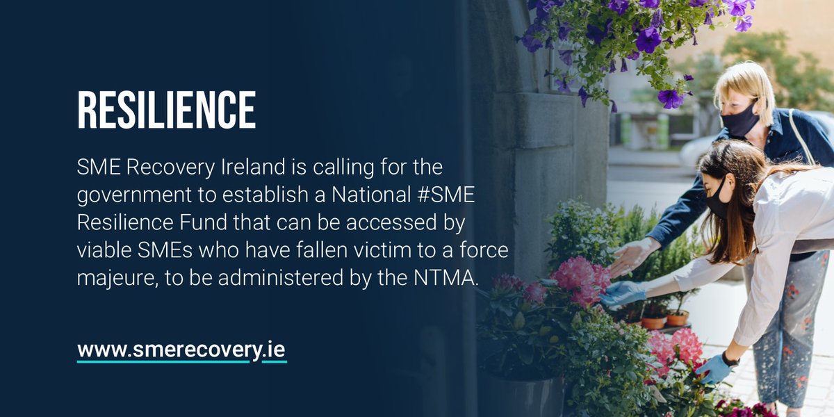 SMERecoveryIrl's tweet photo. #SMEResilience🔗: SME Recovery Ireland is calling for the government to establish a National SME Resilience Fund that can be accessed by viable SMEs who have fallen victim to a force majeure, to be administered by the NTMA. #SME #RecoverSmallBusiness
See👉https://t.co/jdp5bqLjY0 https://t.co/1UnBR6LLvq