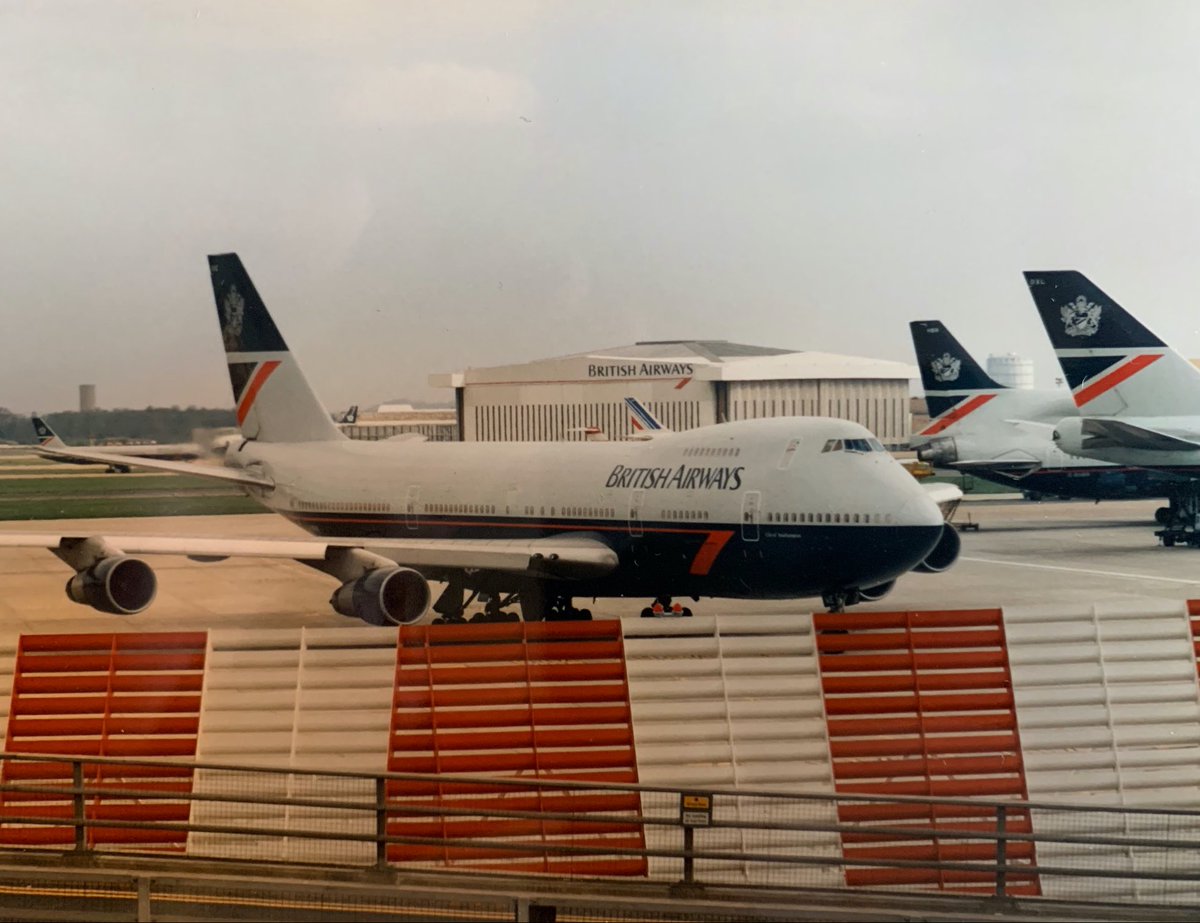 Today’s departure of the last B747-400s in the BA fleet prompted me to look through my archive and what the jumbo jet meant to me. I’ve always loved the shape and my initial memories are with my brother watching them take off at LHR from the Queen’s Building  #BA747Farewell