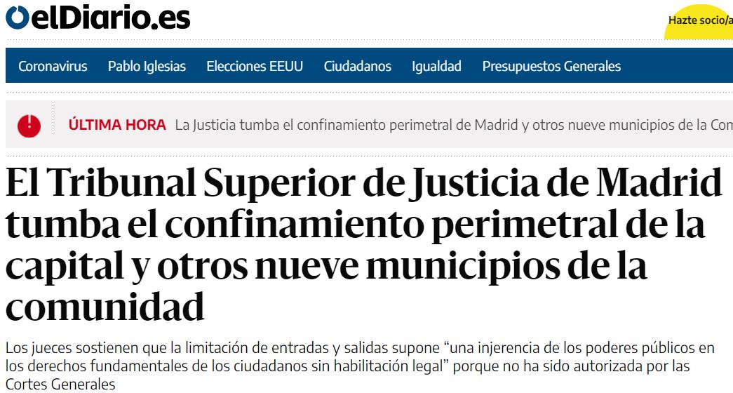 alba_leo's tweet photo. Esto es increíble.

El mismo tribunal al que le parece perfecto que se confine el barrio de Las Margaritas dice que es una violación de derechos que se confine el barrio de Salamanca.

Si esto no es justicia clasista, que alguien me lo explique... https://t.co/vSY8ZzMJEJ