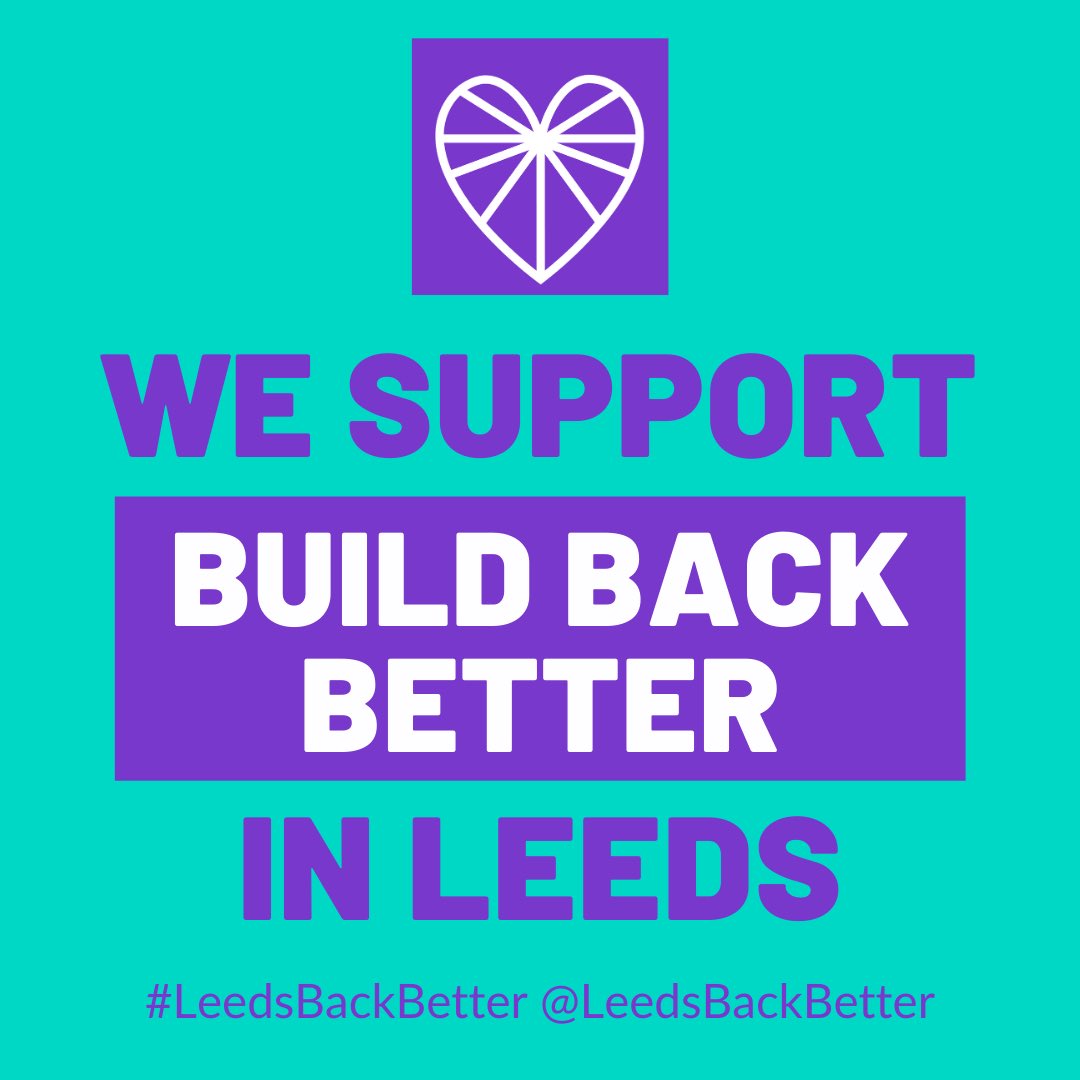 LeedsBackBetter's tweet photo. Today is our day of action! Use one of our visuals to share what building back better in Leeds means to you and tag us @LeedsBackBetter #LeedsBackBetter we want to show the widespread support across #Leeds for a #JustRecovery and #GreenRecovery https://t.co/Ca3onplBUZ