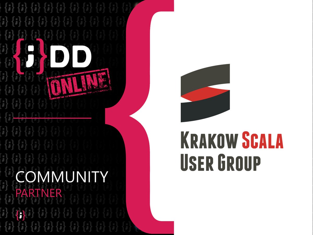 Zapraszamy jako #Community Partner na 15-stą edycję <a href="/JDD_Krakow/">JDD</a> w dniach 12-14.10 (online) 💪
➡️ Skorzystajcie z 15% zniżki używając kodu KSUG_AT_JDD na tiny.pl/7f3jf