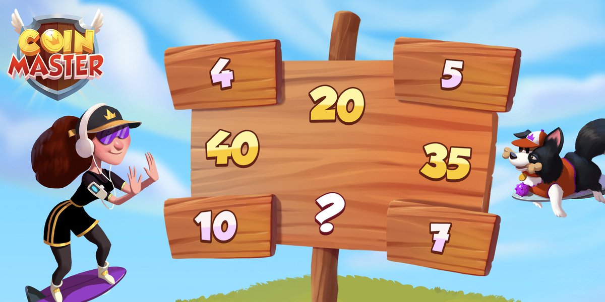 Coin Master On Twitter Math Quiz Find The Missing Number For A Glorious Chance At Winning 300 Spins Pet Food And A Golden Chest Several Lucky Vikings Will Be Chosen On Sunday